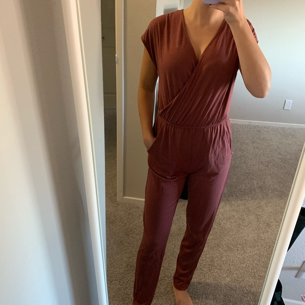 Deep pink jumpsuit